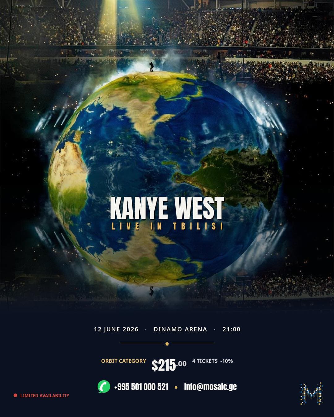 June 12 - KANYE WEST LIVE IN TBILISI
